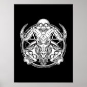 Sugar Skull Baphomet Ziegengeschenk Poster (Vorne)