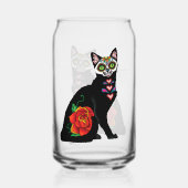 Sugar Skull Black Cat Dosenglas (Vorderseite)