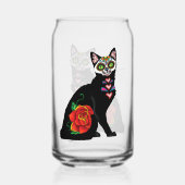 Sugar Skull Black Cat Dosenglas (Rückseite)
