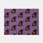 Sugar Skull Black Cat Fußmatte (Vorderseite)