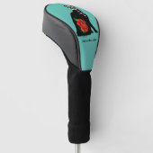 Sugar Skull Black Cat Golf Headcover (angewinkelt)