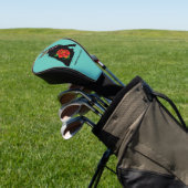 Sugar Skull Black Cat Golf Headcover (In SItu)