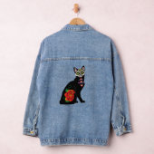 Sugar Skull Black Cat Jeansjacke (Hangar)