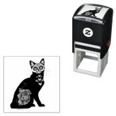 Sugar Skull Black Cat Permastempel (Beispiel)