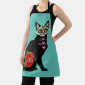 Sugar Skull Black Cat Schürze (InSitu)