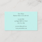 Sugar Skull Black Cat Visitenkarte (Rückseite)