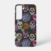Sugar Skull Black Samsung Galaxy S22 Fall Hülle (Rückseite)