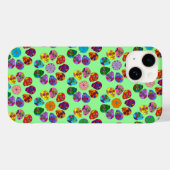 Sugar Skull Blume Case-Mate iPhone Hülle (Rückseite (Horizontal))