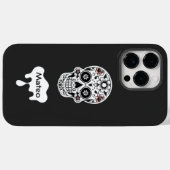 Sugar Skull Blume Halloween Niedlich schönes Schwa Case-Mate iPhone Hülle (Rückseite (Horizontal))