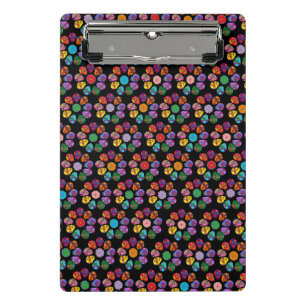 Sugar Skull Blume Mini Klemmbrett