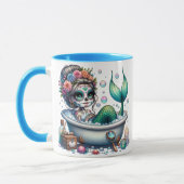 Sugar Skull Bubble Bath Tasse (Links)