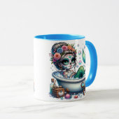 Sugar Skull Bubble Bath Tasse (VorderseiteRechts)