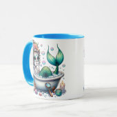 Sugar Skull Bubble Bath Tasse (Vorderseite Links)