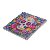 Sugar Skull Calavera Day Of The Dead Ceramic Tile Fliese (Seite)