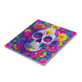 Sugar Skull Calavera Day Of The Dead Ceramic Tile Fliese (Seite)