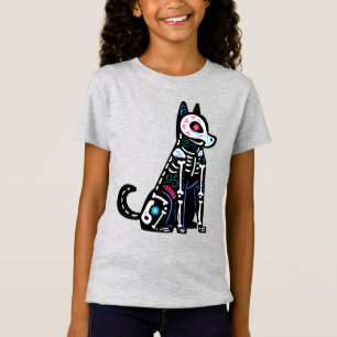 Sugar Skull Calavera Hund I T-Shirt
