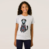 Sugar Skull Calavera Hund IV T-Shirt (Vorne ganz)