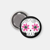 Sugar Skull Calaverita Tag des Toten Schlüsselanhä Magnet (Vorderseite/Rückseite)