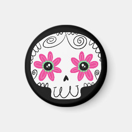 Sugar Skull Calaverita Tag des Toten Schlüsselanhä Magnet