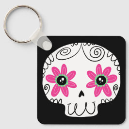 Sugar Skull Calaverita Tag des Toten Schlüsselanhä Schlüsselanhänger