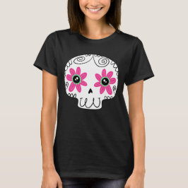 Sugar Skull Calaverita Tag des Toten Schlüsselanhä T-Shirt