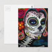 Sugar Skull Candy Postkarte (Vorne/Hinten)
