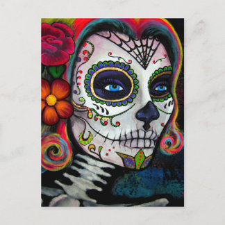 Sugar Skull Candy Postkarte