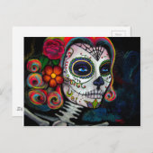 Sugar Skull Candy Postkarte (Vorne/Hinten)