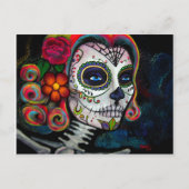 Sugar Skull Candy Postkarte (Vorderseite)