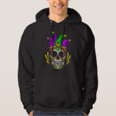 Sugar Skull Carnival Mask Jester Hat Mardi Gras Gi Hoodie (Vorderseite)