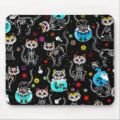 Sugar Skull Cat, Dia de los Muertos #16 Mousepad (Vorne)