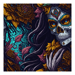 Sugar Skull Catrina Fotodruck