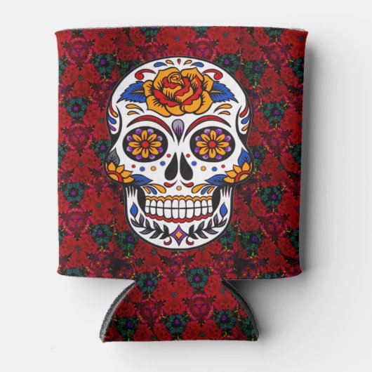 Sugar Skull Cinco de Mayo Personalisieren Sie Ihre Dosenkühler (Vorderseite)