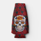 Sugar Skull Cinco de Mayo Personalisieren Sie Ihre Flaschenkühler (Vorderseite)