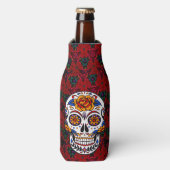 Sugar Skull Cinco de Mayo Personalisieren Sie Ihre Flaschenkühler (Flaschenvorderseite)
