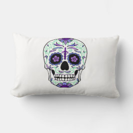 Sugar Skull Day of the Dead Día de Muertos Lendenkissen