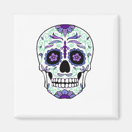 Sugar Skull Day of the Dead Día de Muertos Magnet