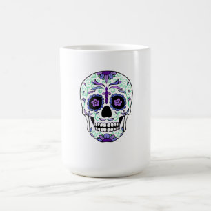 Sugar Skull Day of the Dead Día de Muertos Verwandlungstasse