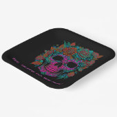 Sugar Skull Day of the Dead halloween Pappteller (Gewinkelt)