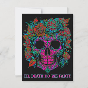 Sugar Skull Day of the Dead halloween Postkarte