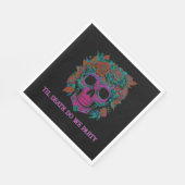 Sugar Skull Day of the Dead halloween Serviette (Ecke)