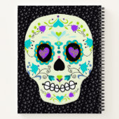 Sugar Skull  Day of the Dead Notebook Notizblock (Rückseite)