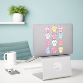 Sugar Skull Day of the Dead Sticker (Laptop auf Schreibtisch)