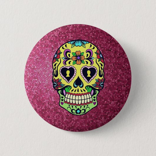 Sugar Skull Dead of the Dead Button (Vorderseite)