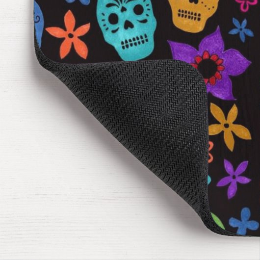 Sugar Skull, Dia de los Muertos #22 Mousepad (Ecke)