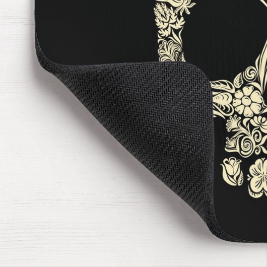 Sugar Skull, Dia de los Muertos #27 Mousepad (Ecke)