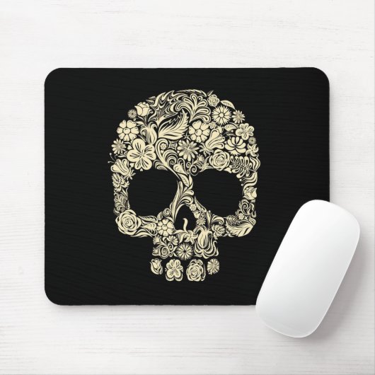 Sugar Skull, Dia de los Muertos #27 Mousepad (Mit Mouse)