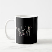 Sugar Skull Dia De Los Muertos Dancing Skeleton Co Kaffeetasse (Links)