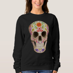 Sugar Skull Dia De Los Muertos Day Dead Calavera Sweatshirt
