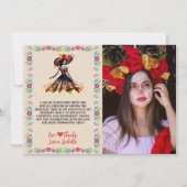 Sugar Skull Dia de los Muertos Day of the Dead Dankeskarte (Vorderseite)